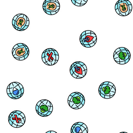 international day holidays seamless pattern vectorのイラスト素材