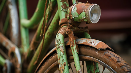 up green bikeの素材