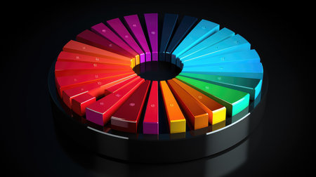 analysis colorful dataの素材