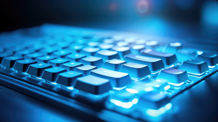 keys computer blueの素材