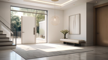 modern front door foyerの素材