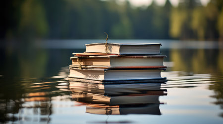 reflection floating bookの素材