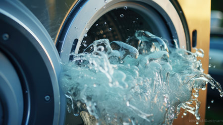 wash laundry waterの素材