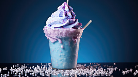 milkshake sprinkles on blueの素材