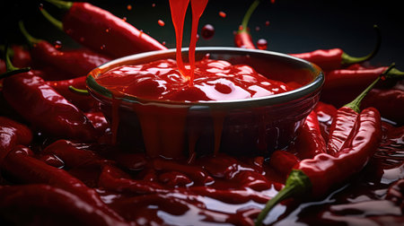 fiery red chilisの素材