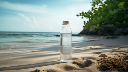 ocean water bottle whiteの素材