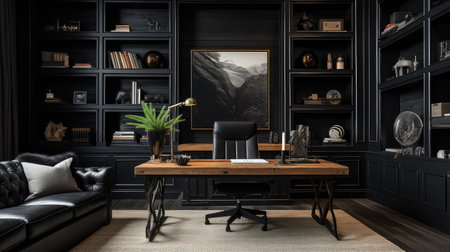 home black wood wallの素材