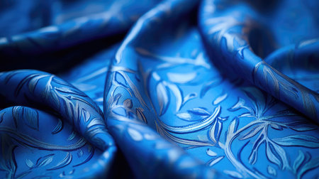 intricate blue clothの素材