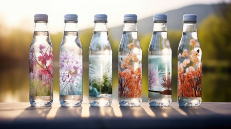 design water bottle labelの素材