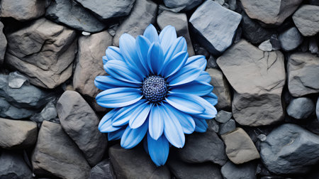 petals blue and grayの素材