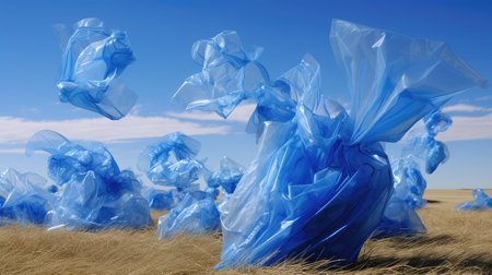 fluttering blue plasticの素材