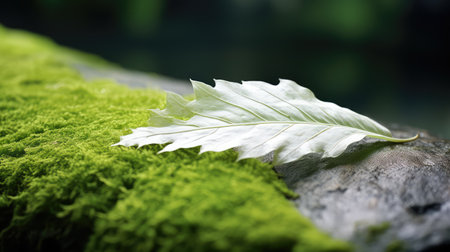 nature white leafの素材