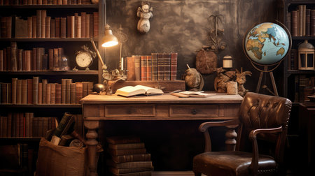 wooden book deskの素材