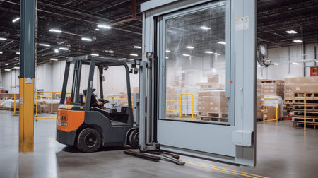 wide forklift doorの素材