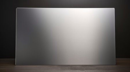 reflective brushed metal plateの素材