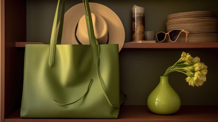 bag green toteの素材