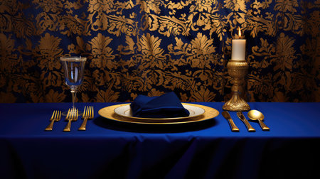 contrast gold and royal backgroundの素材