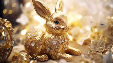 bunny gold easterの素材