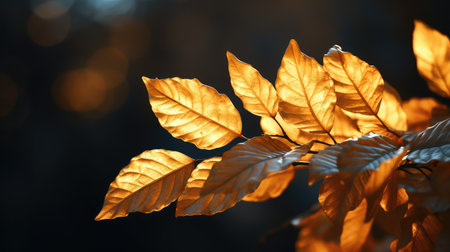 photo golden leafの素材