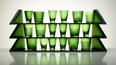 design green shot glassの素材