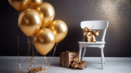 sophistication gold baloonsの素材