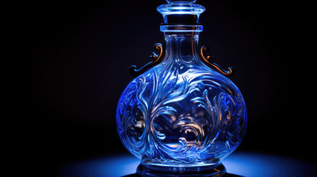 mesmerizing cobalt blue bottleの素材