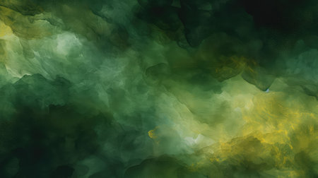 yellow dark green water color backgroundの素材