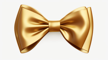 festive gold bow transparent backgroundの素材