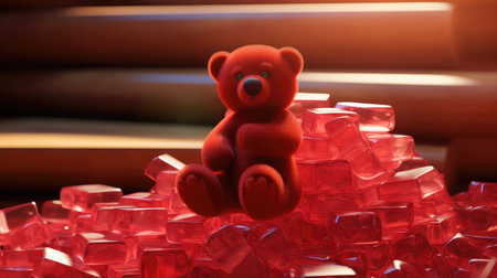 sweet red gummy bearの素材