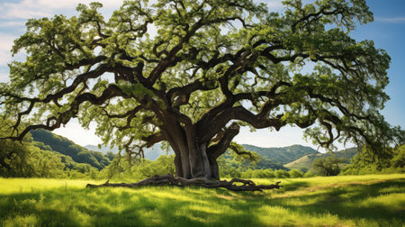 meadow big treesの素材