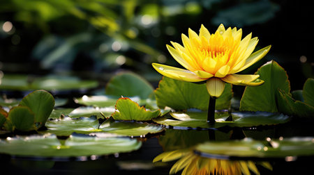 petals water lily backgroundの素材