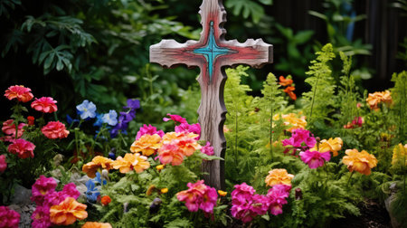 contrast wooden crossの素材