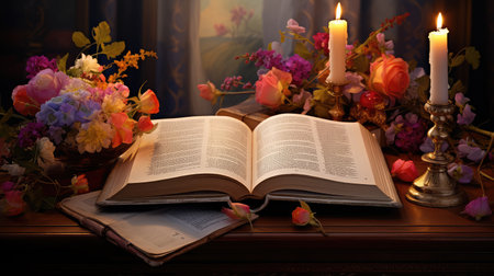 annotatis bible open on tableの素材