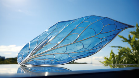 futuristic technology leafの素材