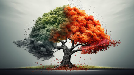 leaves tree conceptの素材