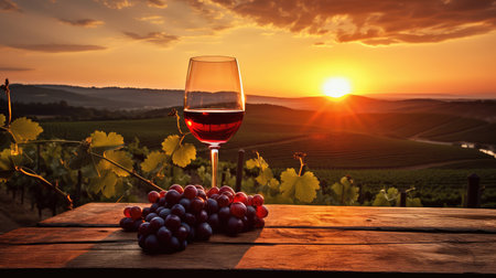 sungrapevines wine glass redの素材