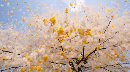 bloom tree pollenの素材