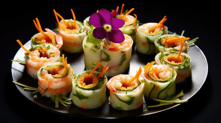 party shrimp spring rollの素材