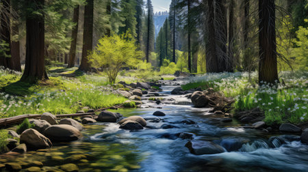budding yosemite springの素材