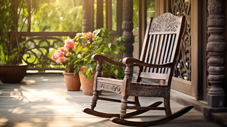 porch wood chairの素材