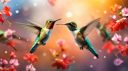 feeder birds springの素材