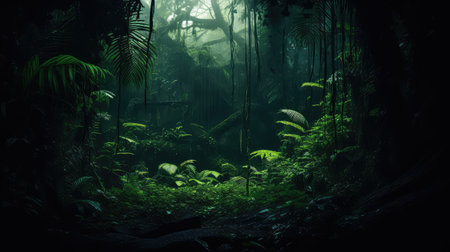 mystery green background darkの素材