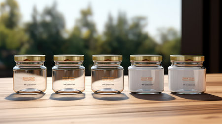 template glass jar mockupの素材