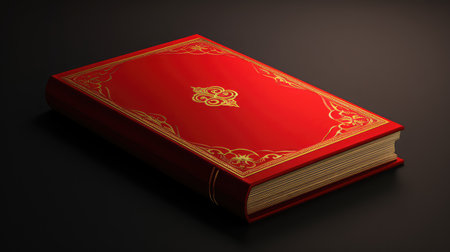 gold book cover blankの素材