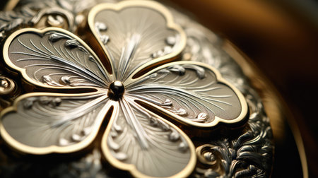 jewelry four leaf clover patternの素材