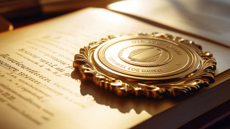 academic gold diplomaの素材