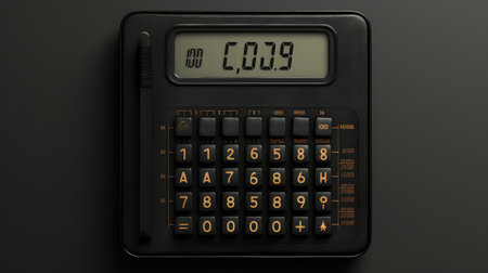 display black hand calculatorの素材