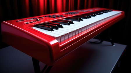 vibrant electronic redの素材