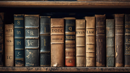 spines book lettersの素材