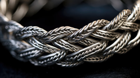 metal braided textureの素材